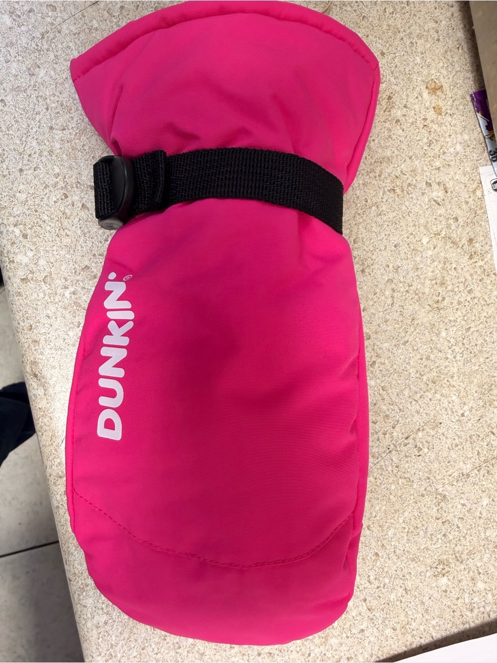Dunkin Women's Hot Pink Insulated Winter Mittens